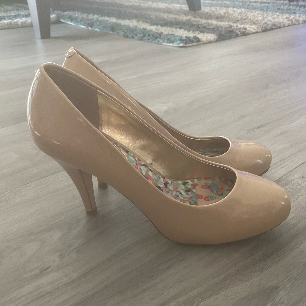 Cream High Heeled Shoes - Madden Girl